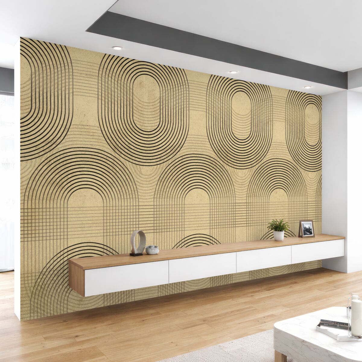 Fototapeta Wzory na rachunku z użycia starego papieru.