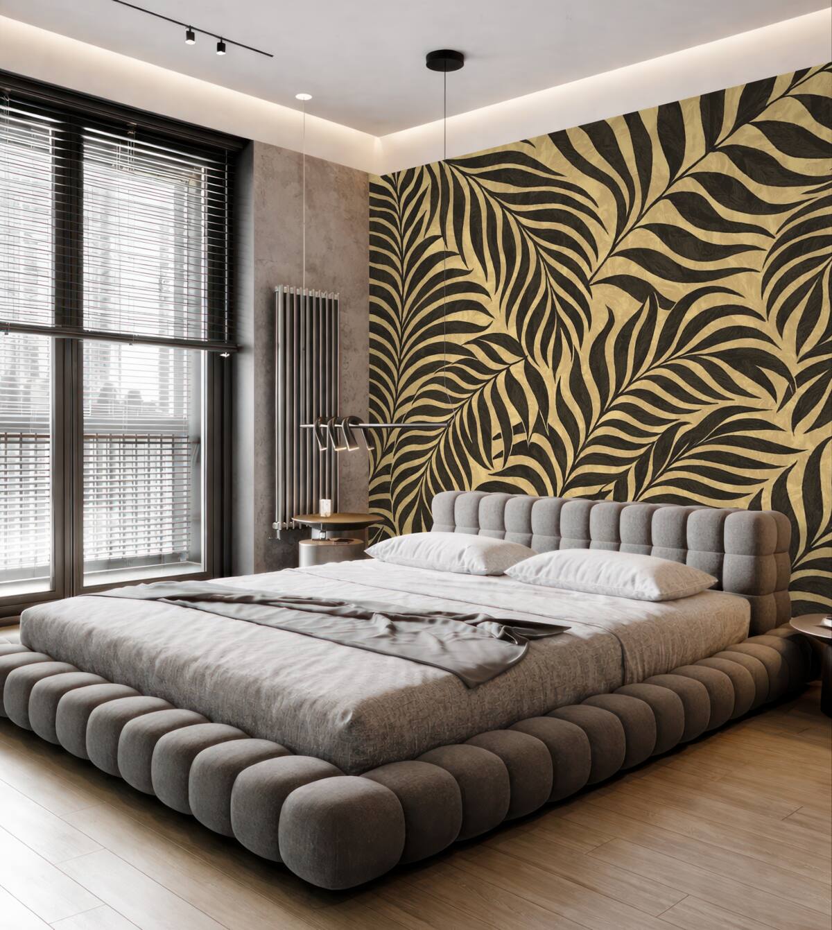 Fototapeta Czarne liście.