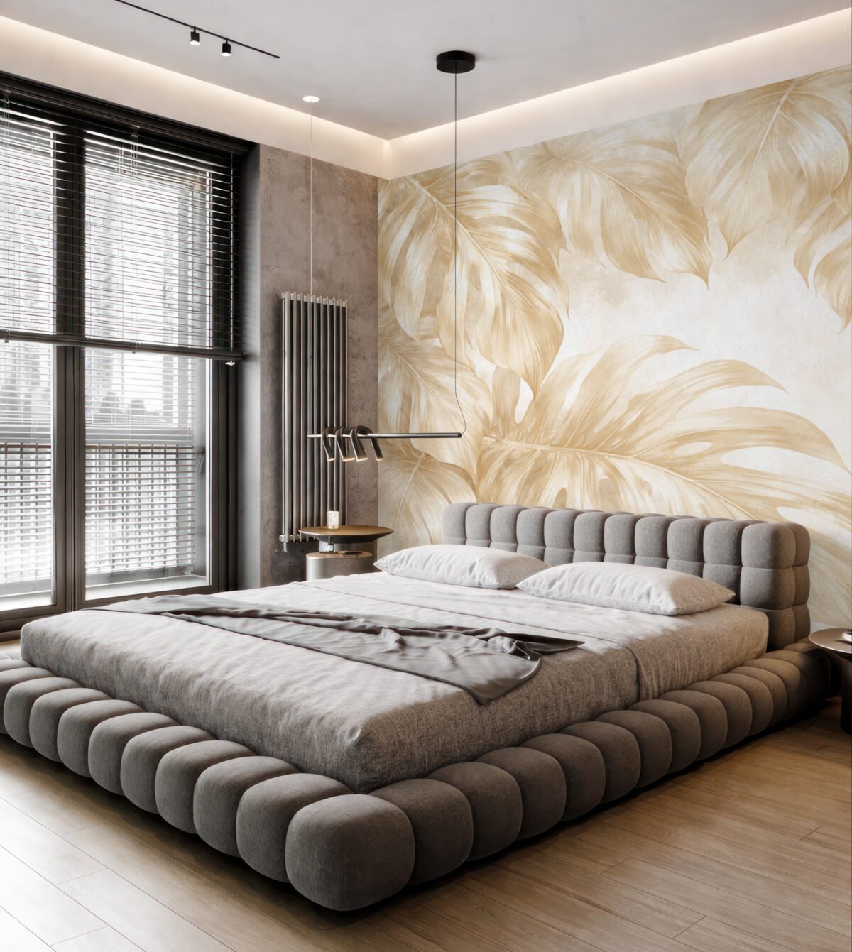 Fototapeta Beżowe liście.