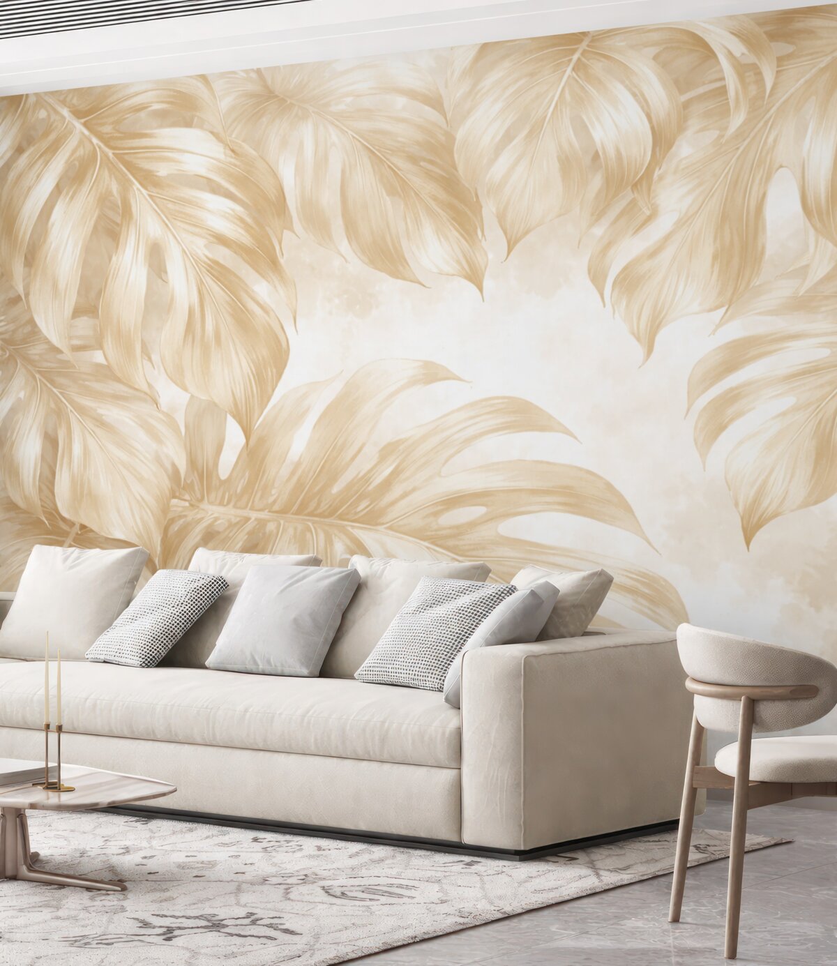 Fototapeta Beżowe liście.