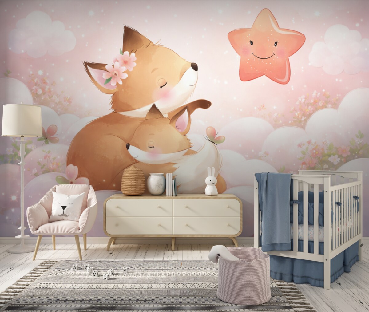 Fototapeta Lisa z nagimi łatami.