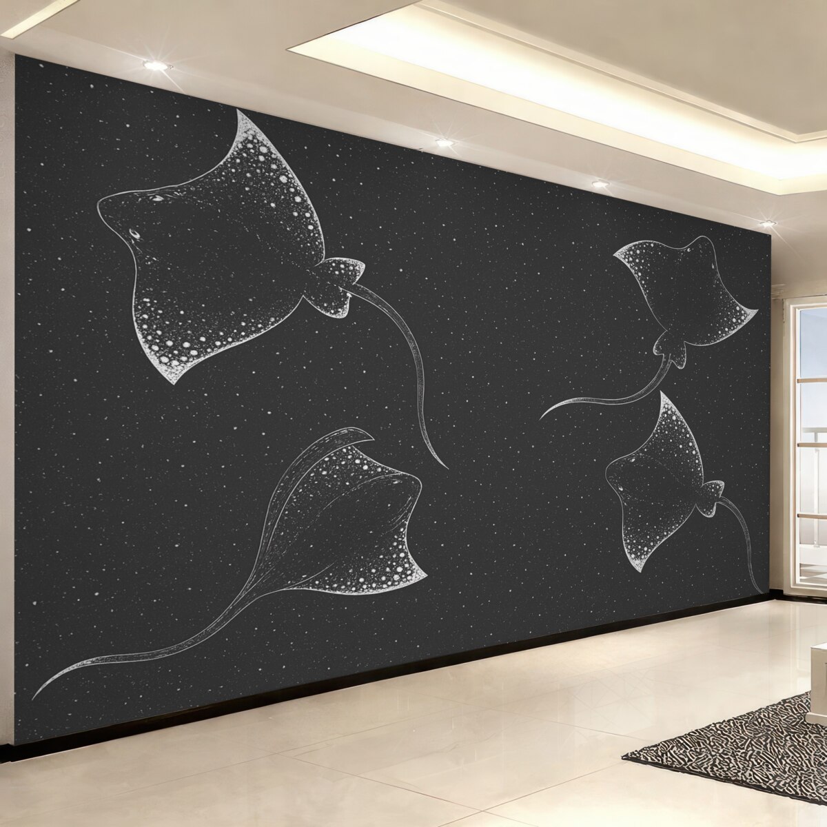 Fototapeta Wielkie płaszczki i plamki.