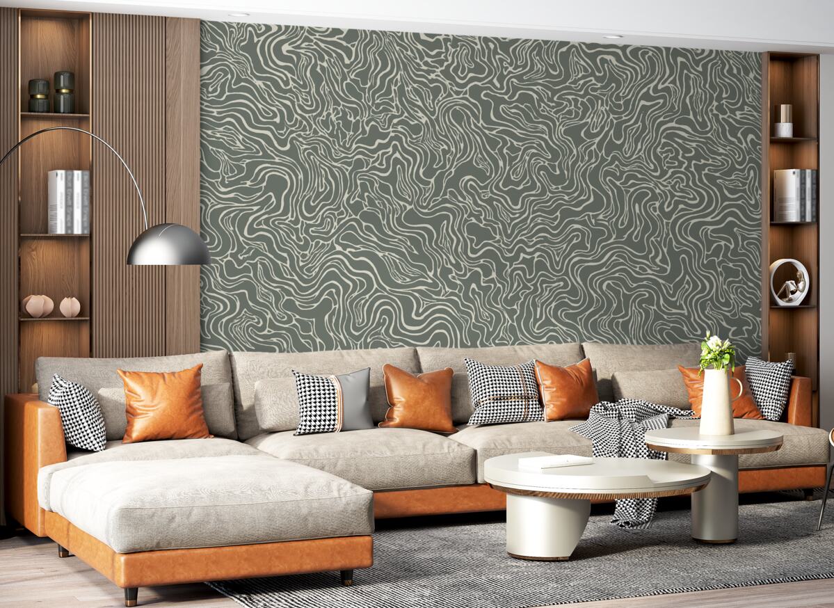 Fototapeta Abstrakcyjne tło w odcieniach szaro-zielonych.