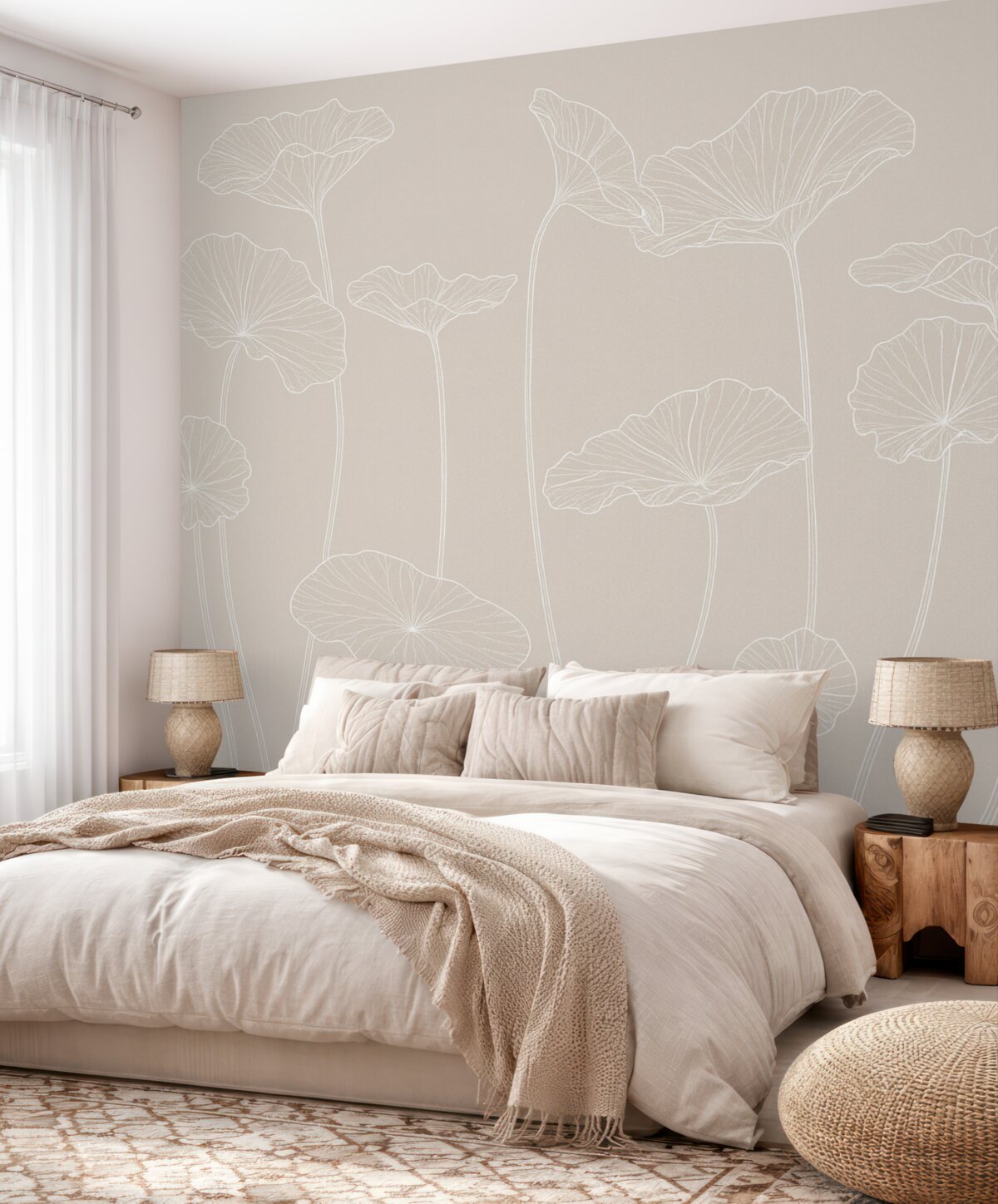 Fototapeta Liście lilie wodnej - prostota, świeży kierunek.