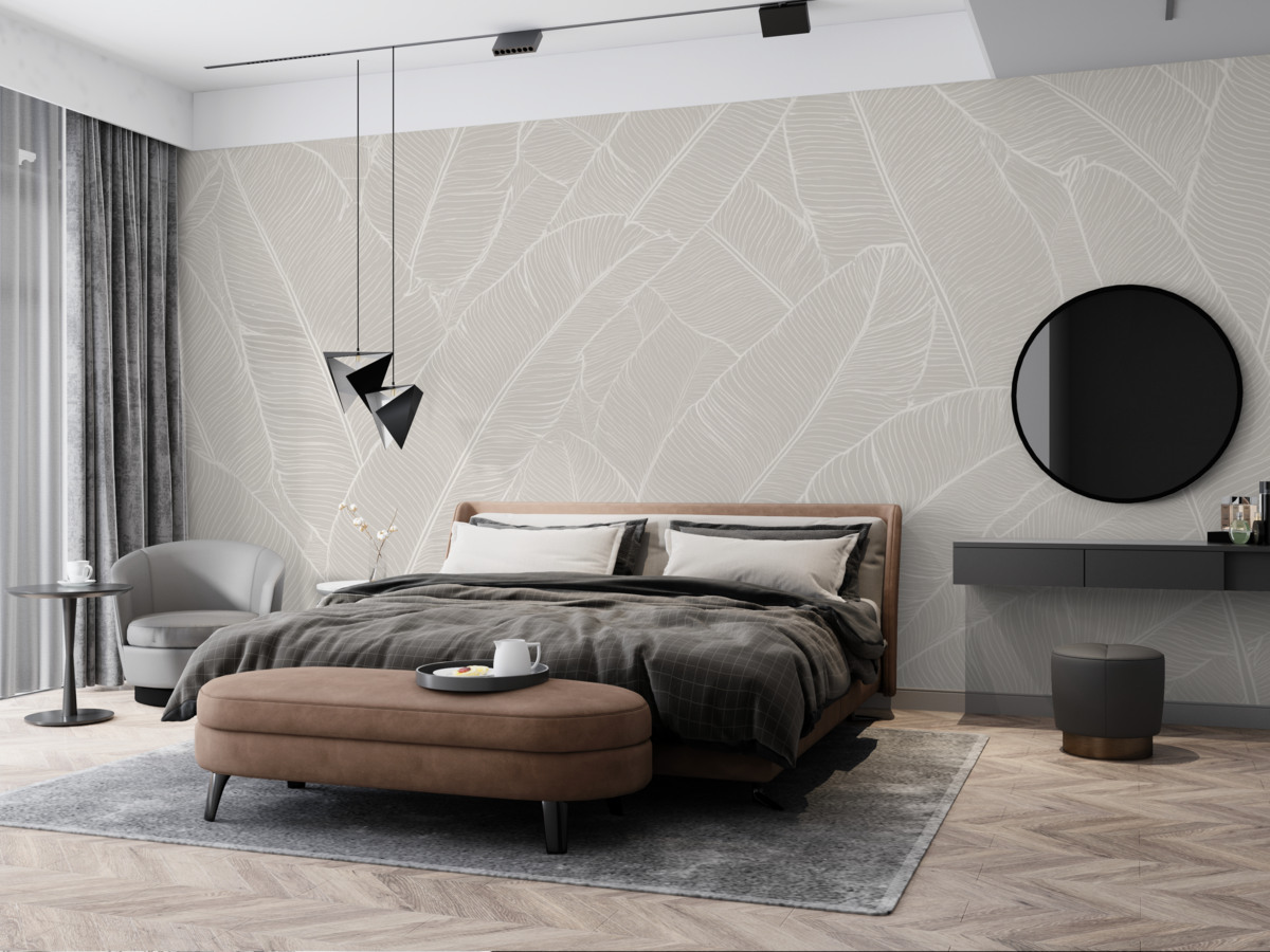 Fototapeta Tropikalne liście banana to nowy trend w minimalizmie.