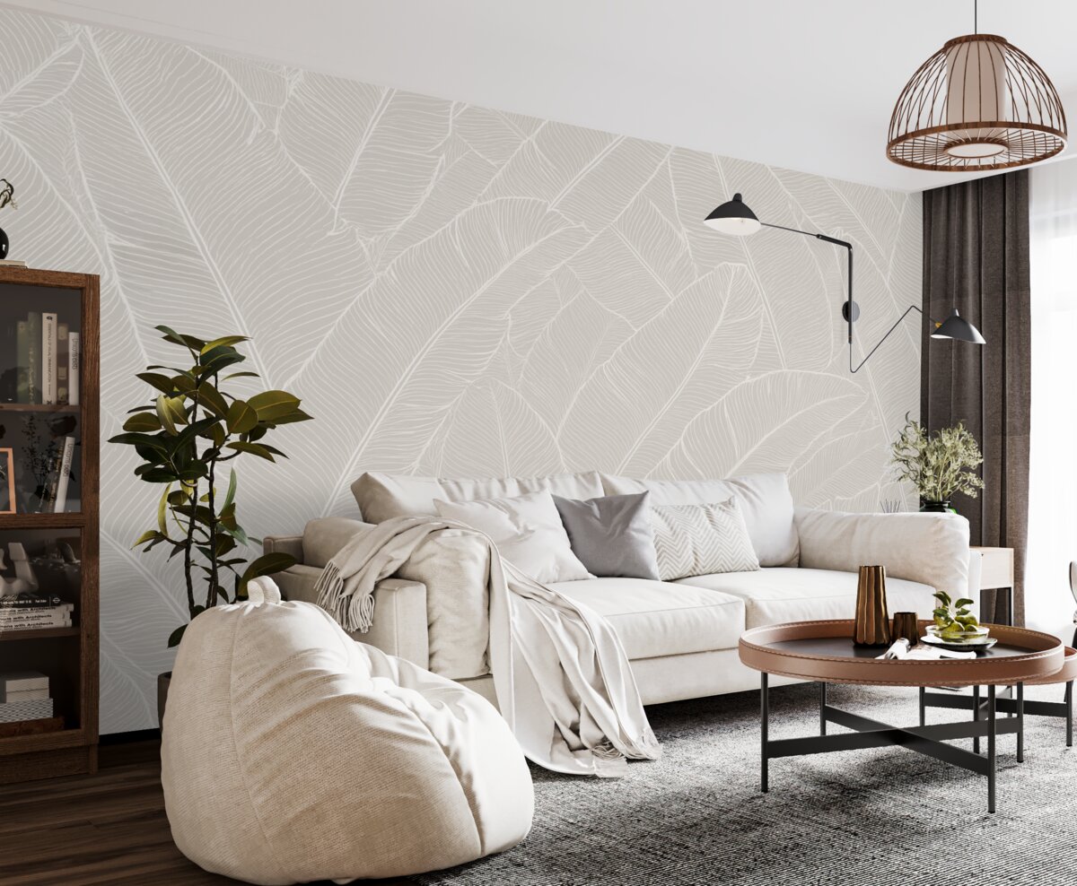 Fototapeta Tropikalne liście banana to nowy trend w minimalizmie.