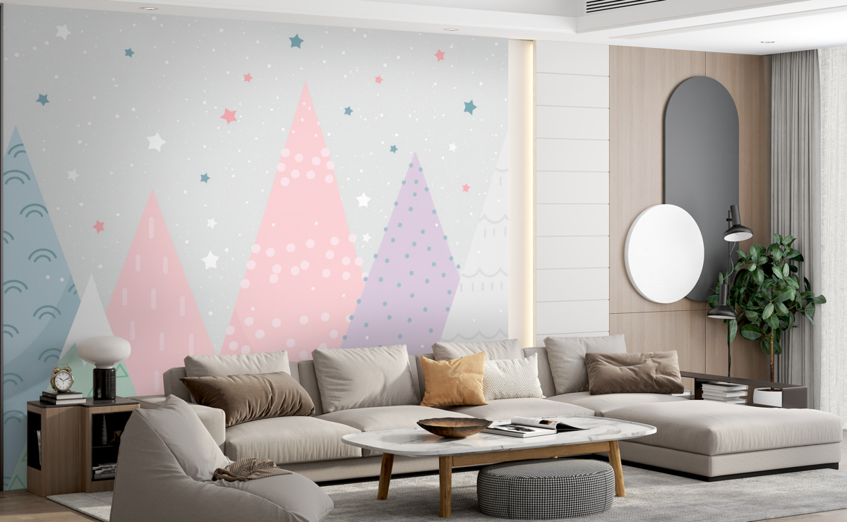 Fototapeta Góry w nordyckim stylu.