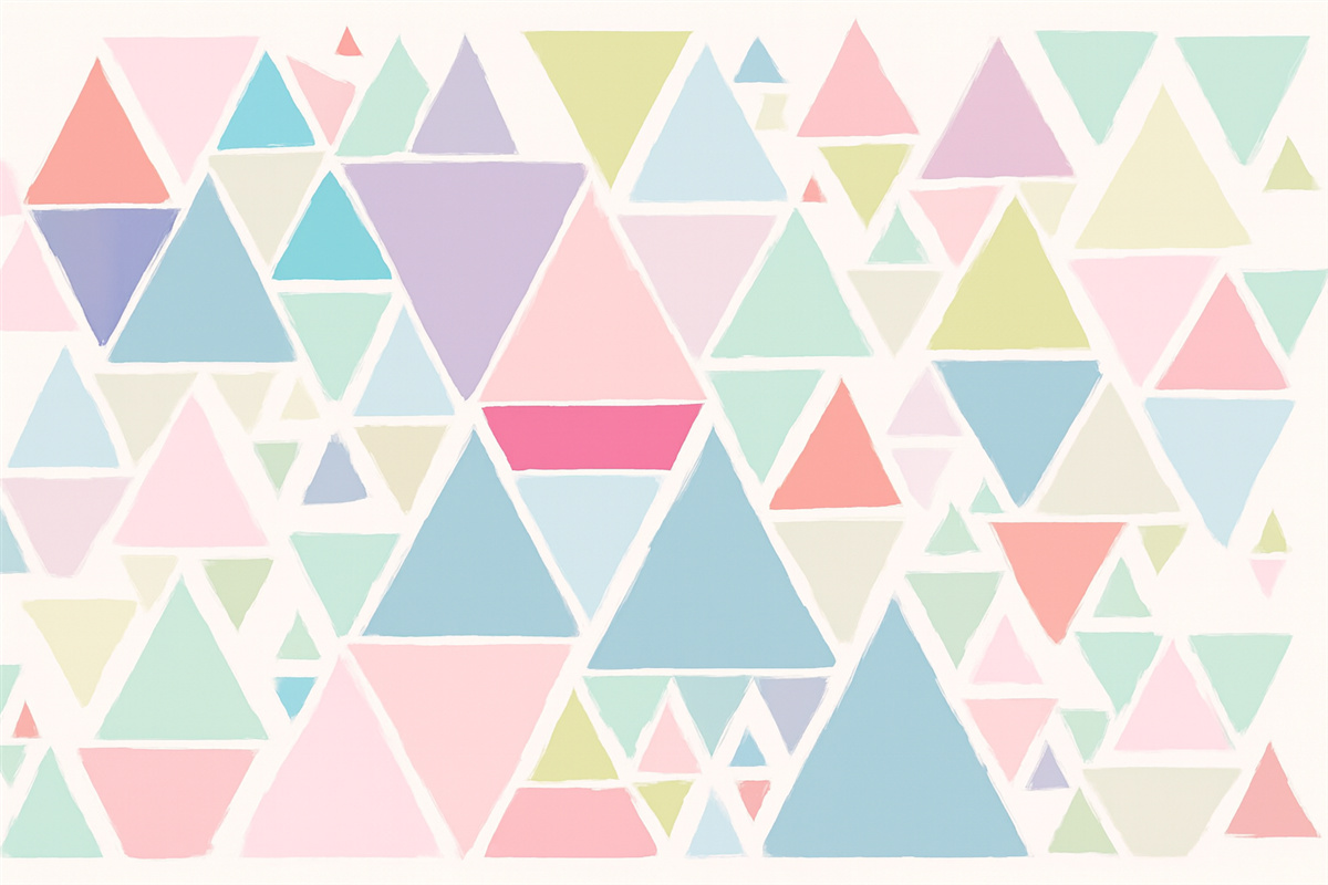 Fototapeta Stylowe trójkąty.