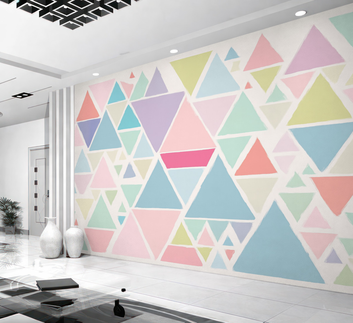 Fototapeta Stylowe trójkąty.