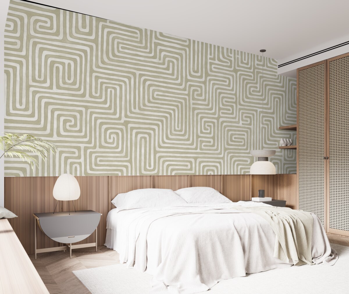 Fototapeta Elegancki, współczesny labirynt.