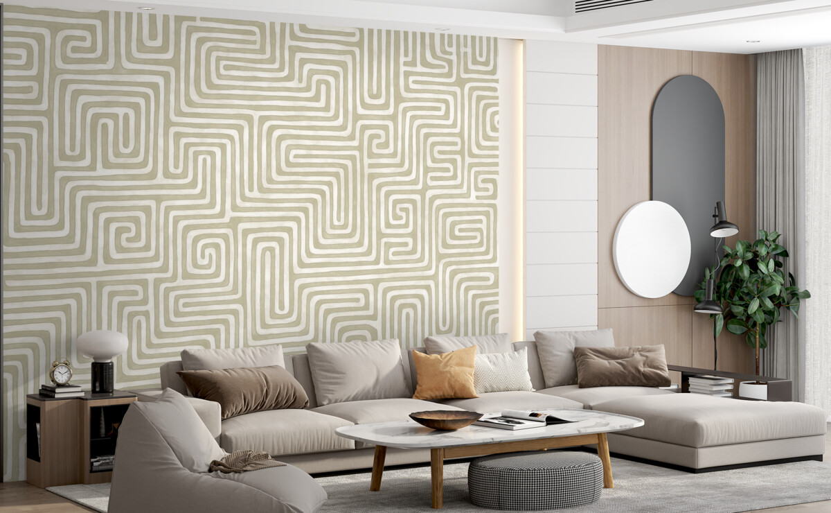 Fototapeta Elegancki, współczesny labirynt.