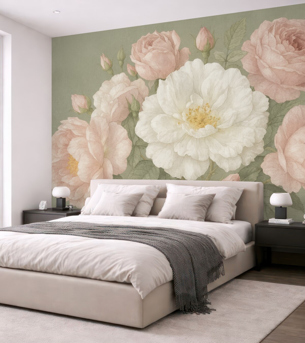 Fototapeta Wielkie piwonie, struktura.