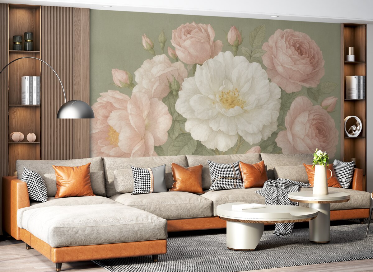 Fototapeta Wielkie piwonie, struktura.