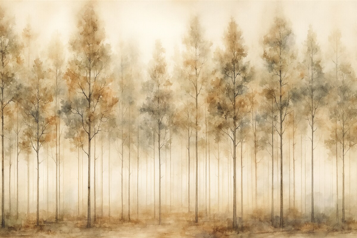 Fototapeta Malowany abstrakcyjny gaj.