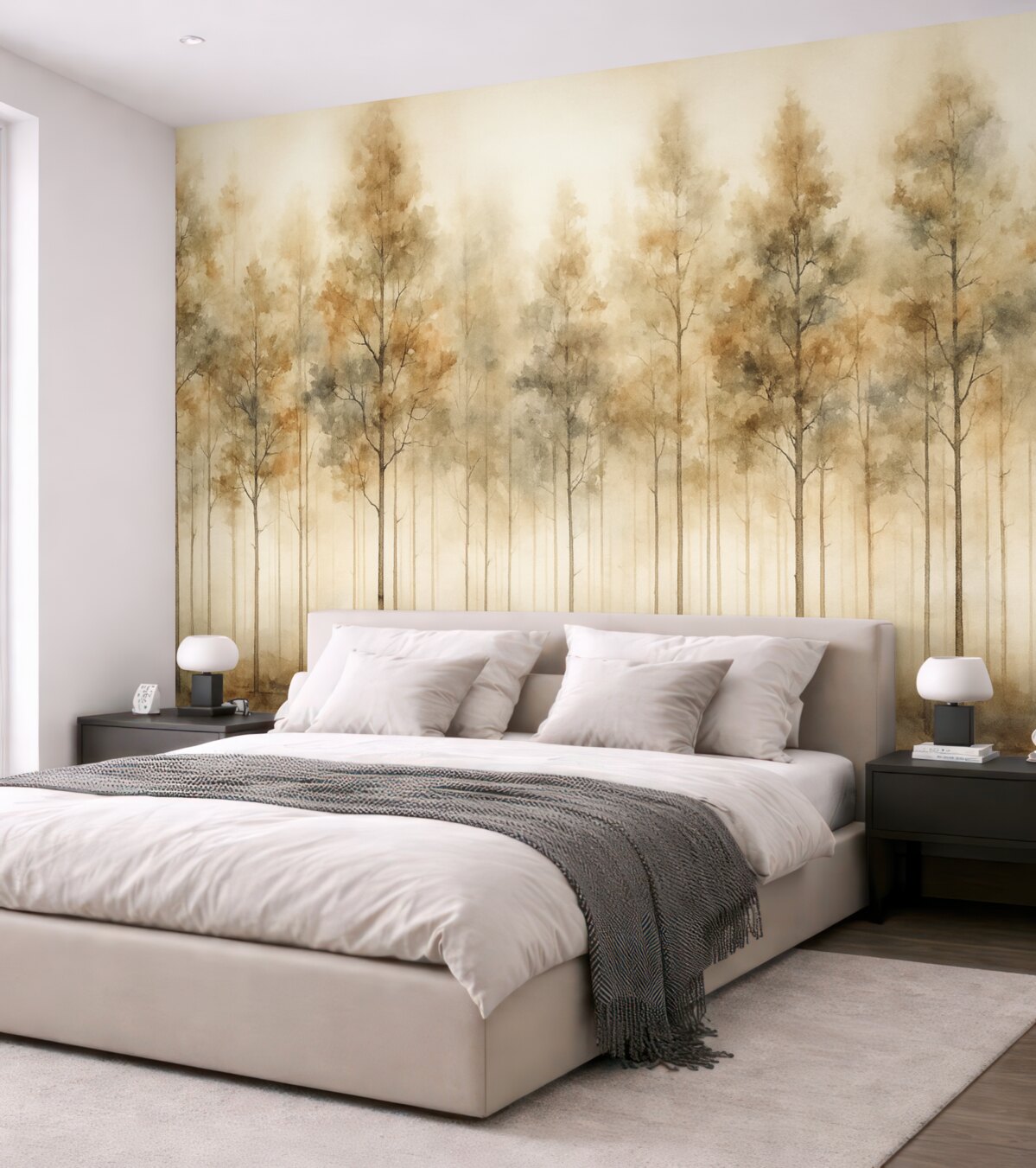 Fototapeta Malowany abstrakcyjny gaj.