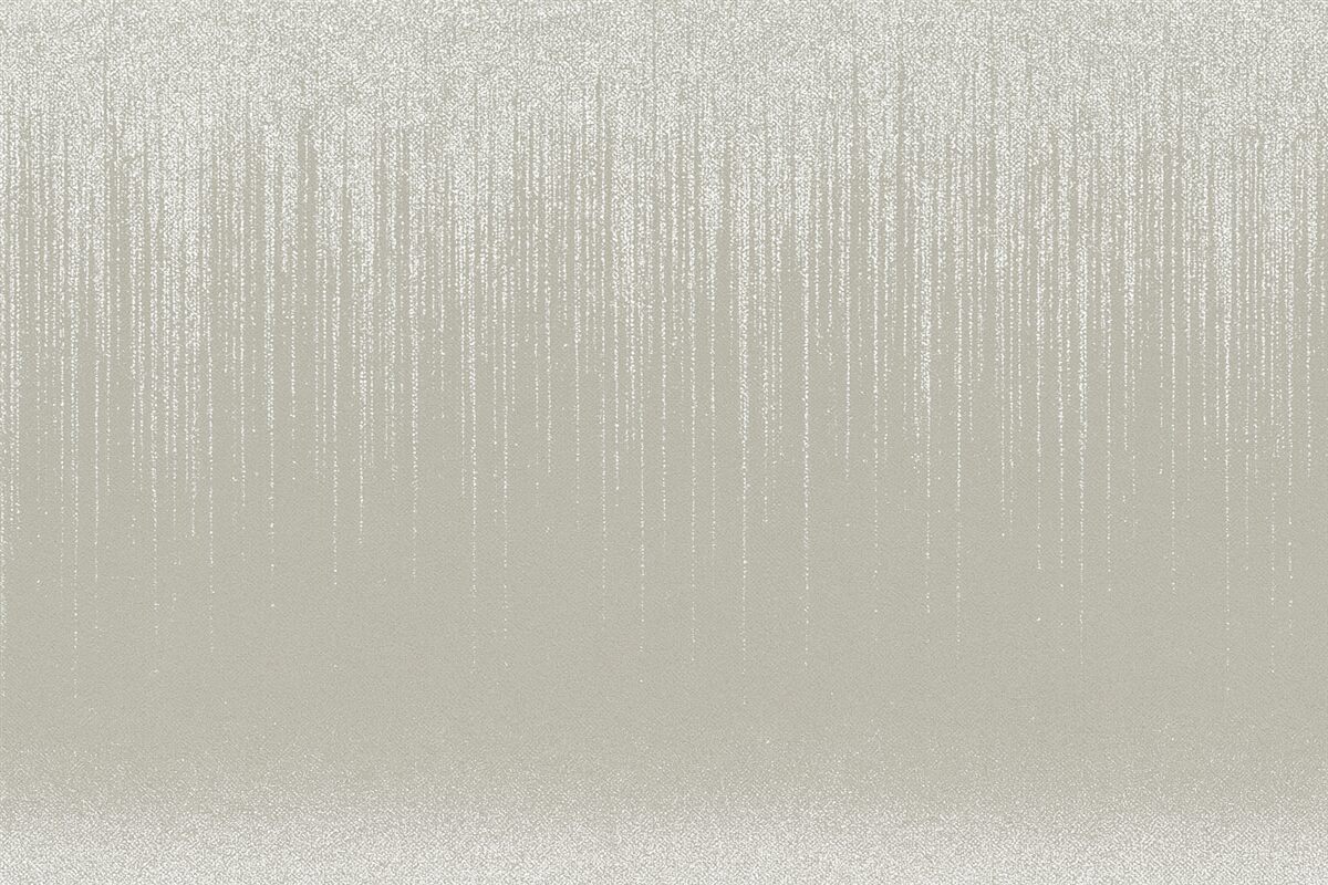 Fototapeta Pionowy, stylowy nadruk girlandy w kropeczki na beżowym, fakturowanym tle, dający poczucie głębi i dynamiki.