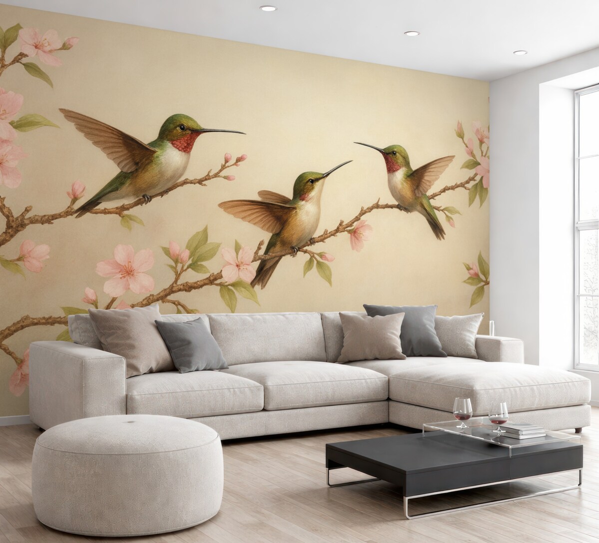 Fototapeta Trzy koliberki.