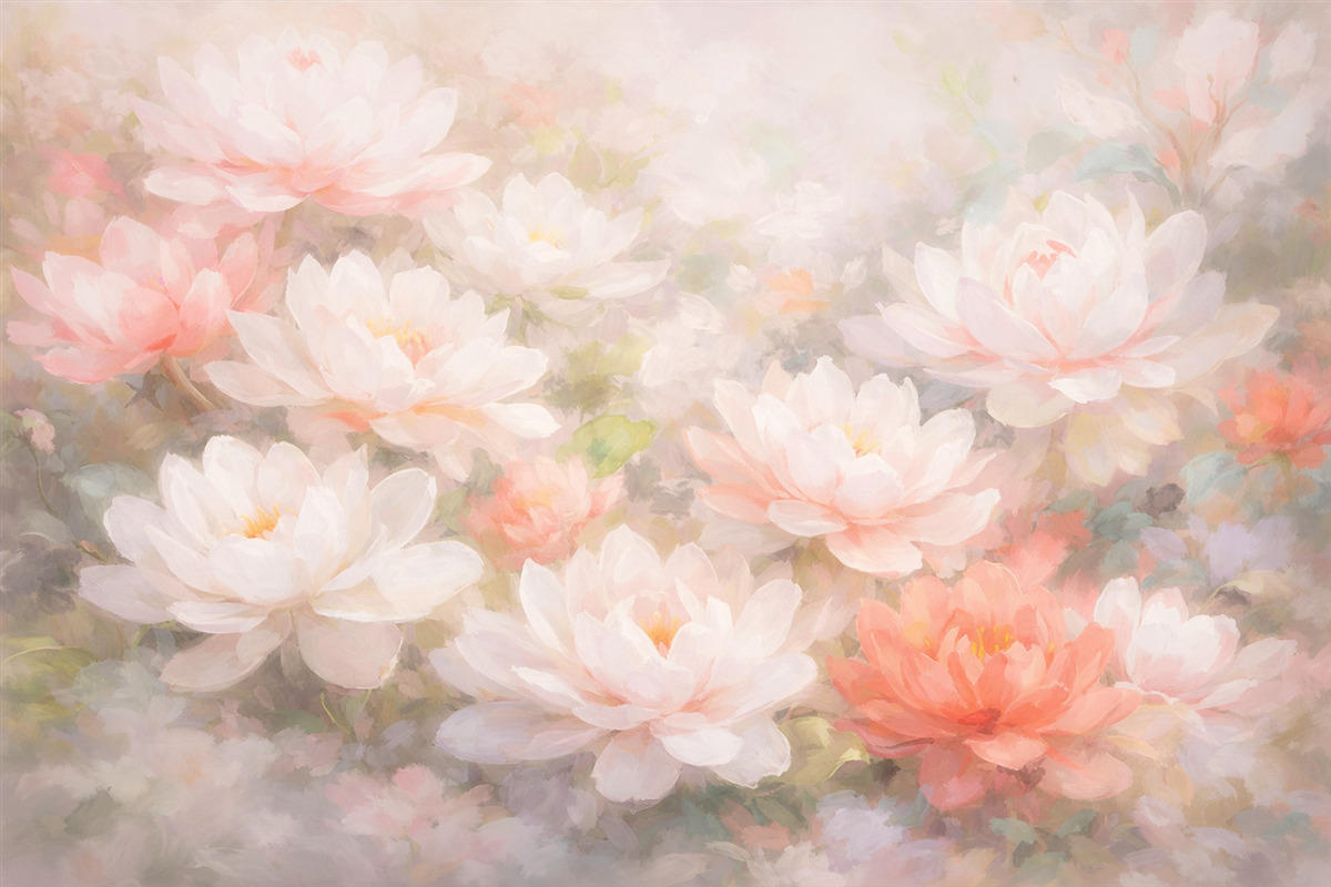 Fototapeta Różowe rośliny kwitnące.