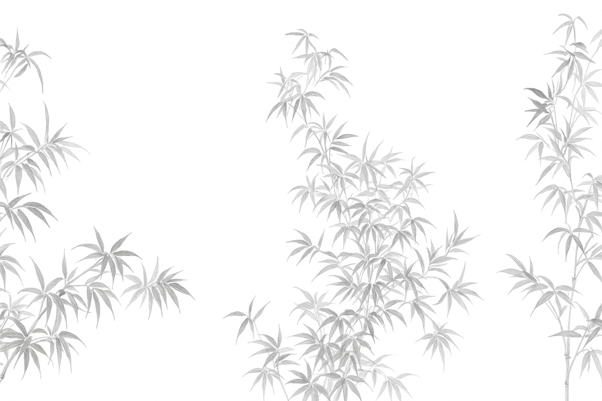 Fototapeta Bambusowy minimalizm w stylu wabi-sabi.