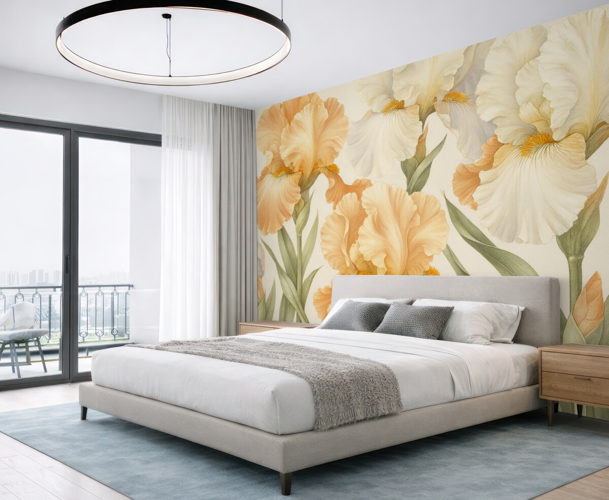 Fototapeta Irysy w delikatnych odcieniach.