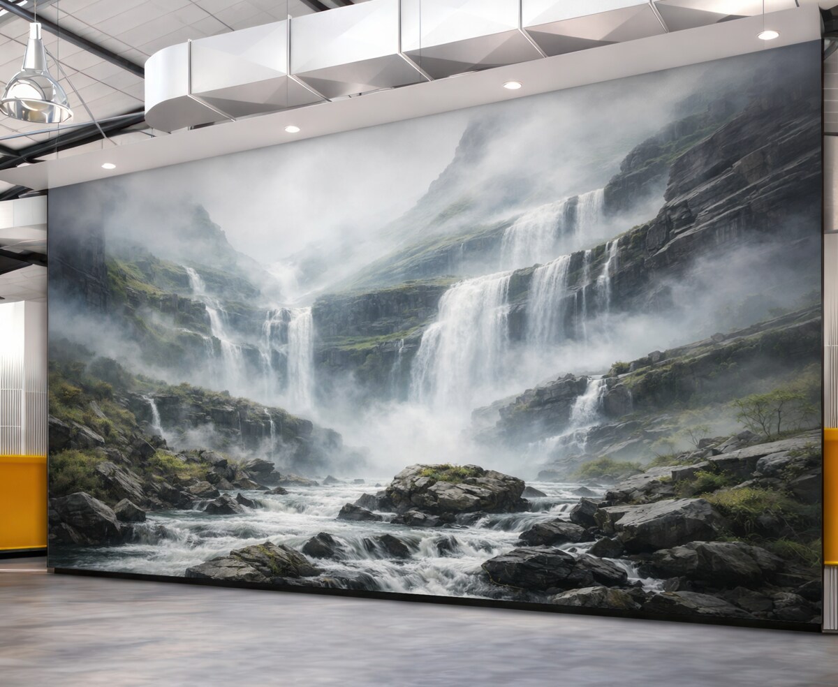 Fototapeta Wodospad w mgły.