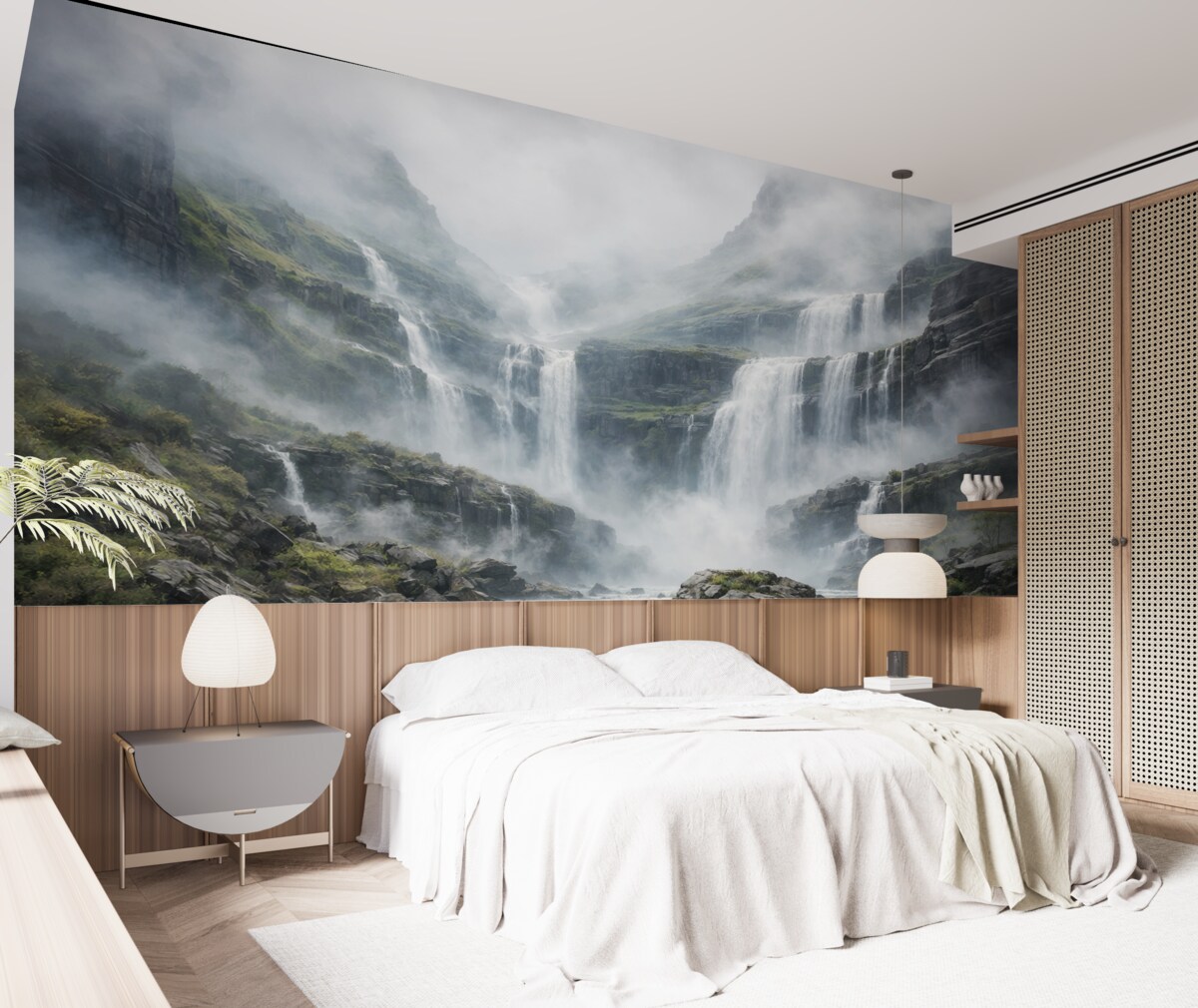 Fototapeta Wodospad w mgły.