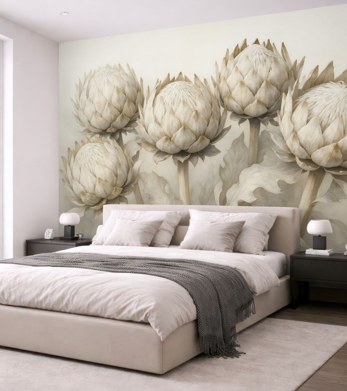 Fototapeta Subtelne akwarelowe protea.