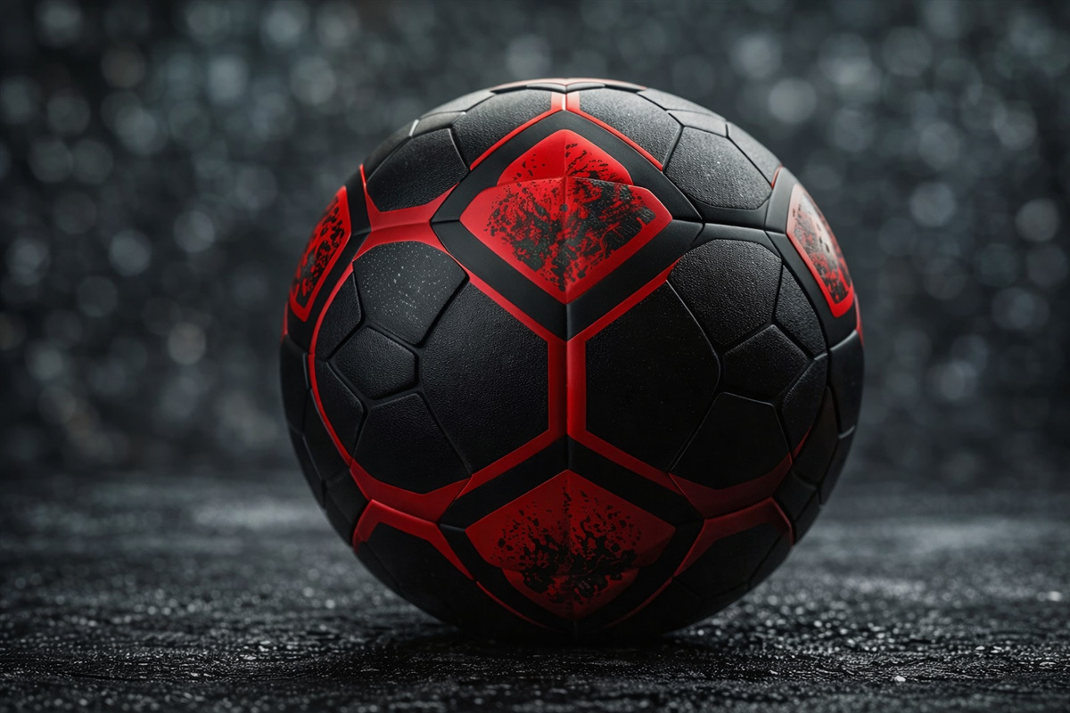 Fototapeta Wielka piłka do futbolu.