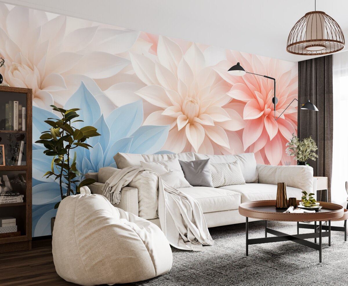 Fototapeta Ogromne, subtelne kwiaty.