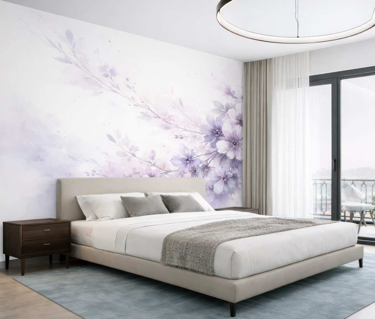 Fototapeta Delikatne, pastelowe, abstrakcyjne, teksturowane kwiaty z rozmytym tłem, kreujące marzycielską, eteryczną aurę.