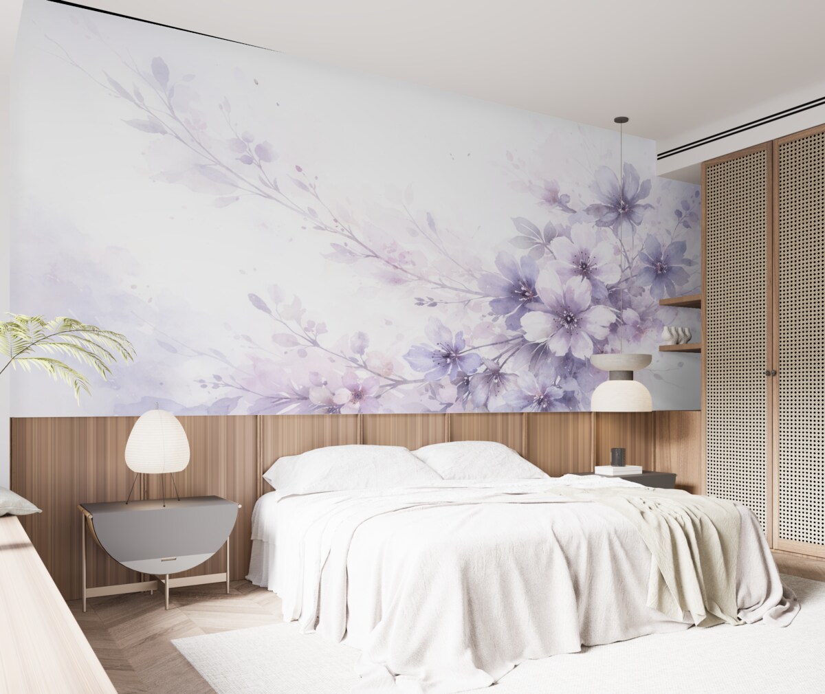 Fototapeta Delikatne, pastelowe, abstrakcyjne, teksturowane kwiaty z rozmytym tłem, kreujące marzycielską, eteryczną aurę.