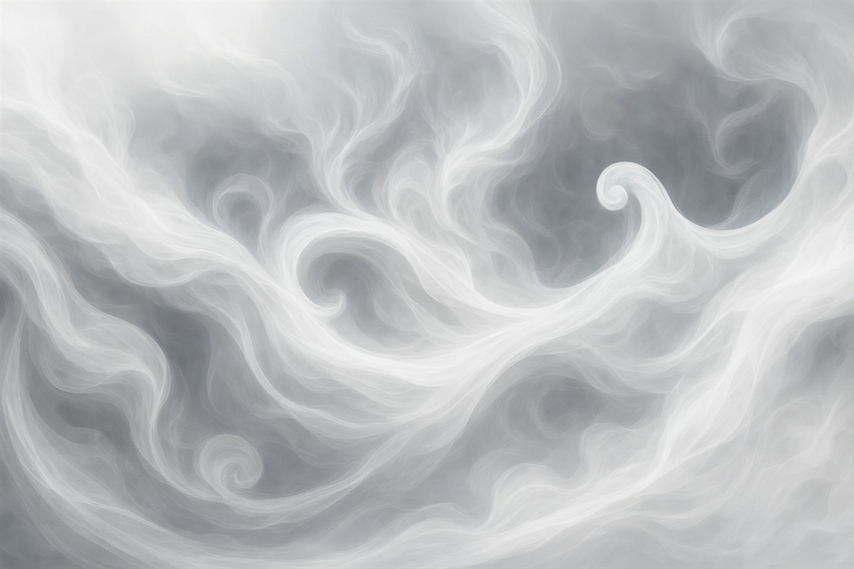 Fototapeta Abstrakcyjny dym w tonacjach niebieskich.