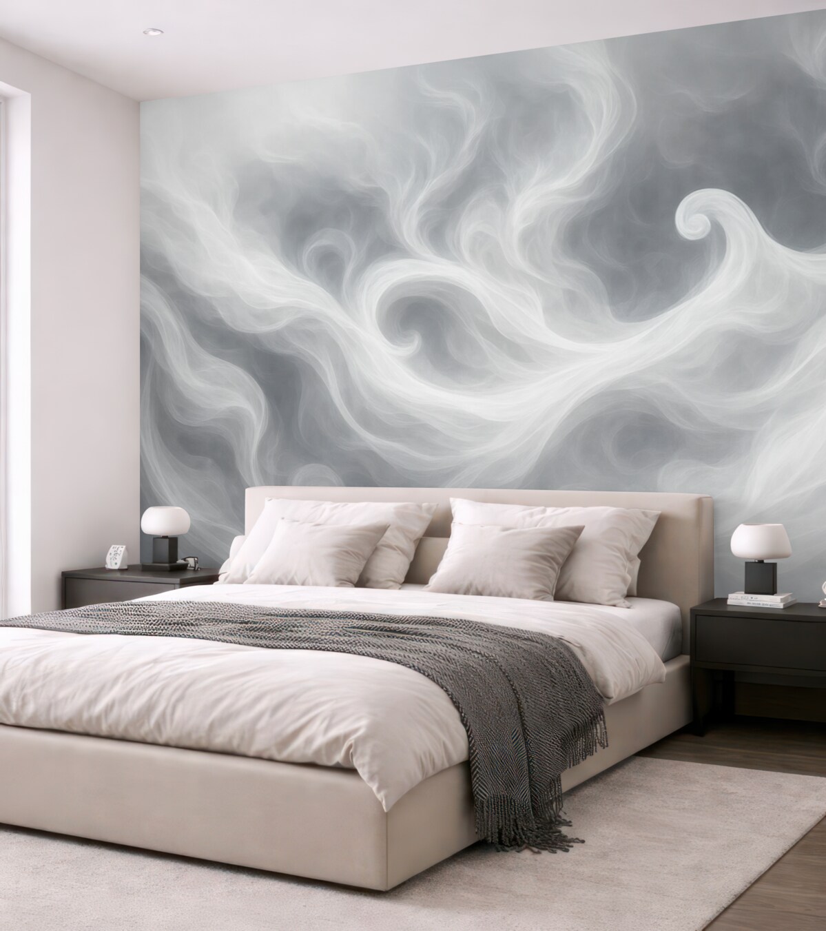 Fototapeta Abstrakcyjny dym w tonacjach niebieskich.