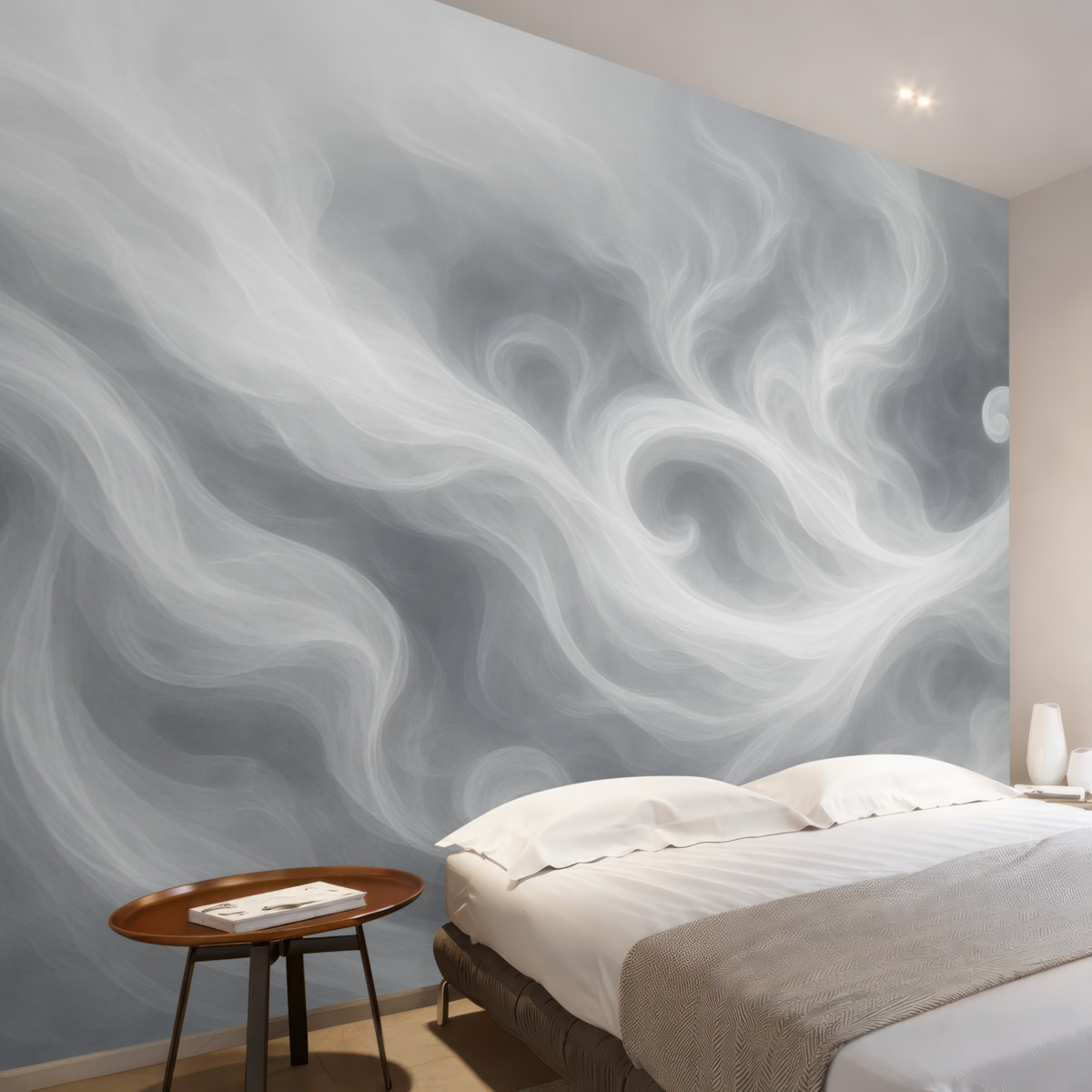 Fototapeta Abstrakcyjny dym w tonacjach niebieskich.