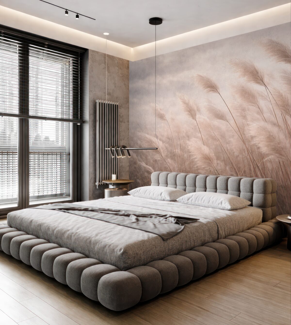 Fototapeta Wysokie rośliny w klimacie grunge.