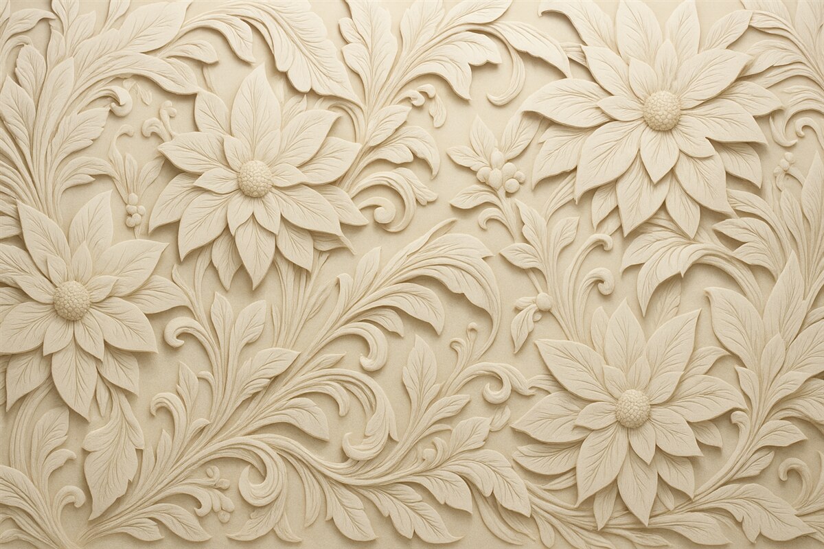 Fototapeta Naśladowanie listwy w odcieniu beżowym.