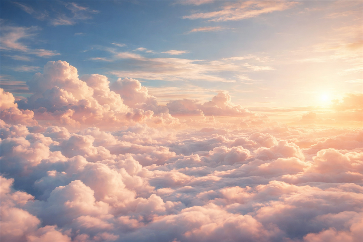 Fototapeta Cienkie chmury na niebie.