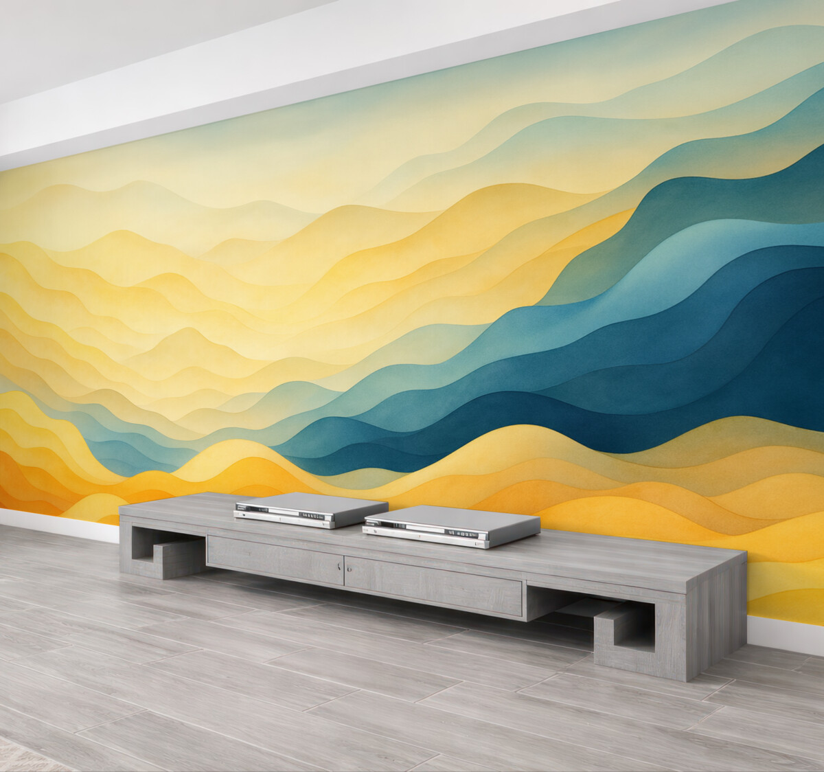 Fototapeta Fale wodne malarskie.