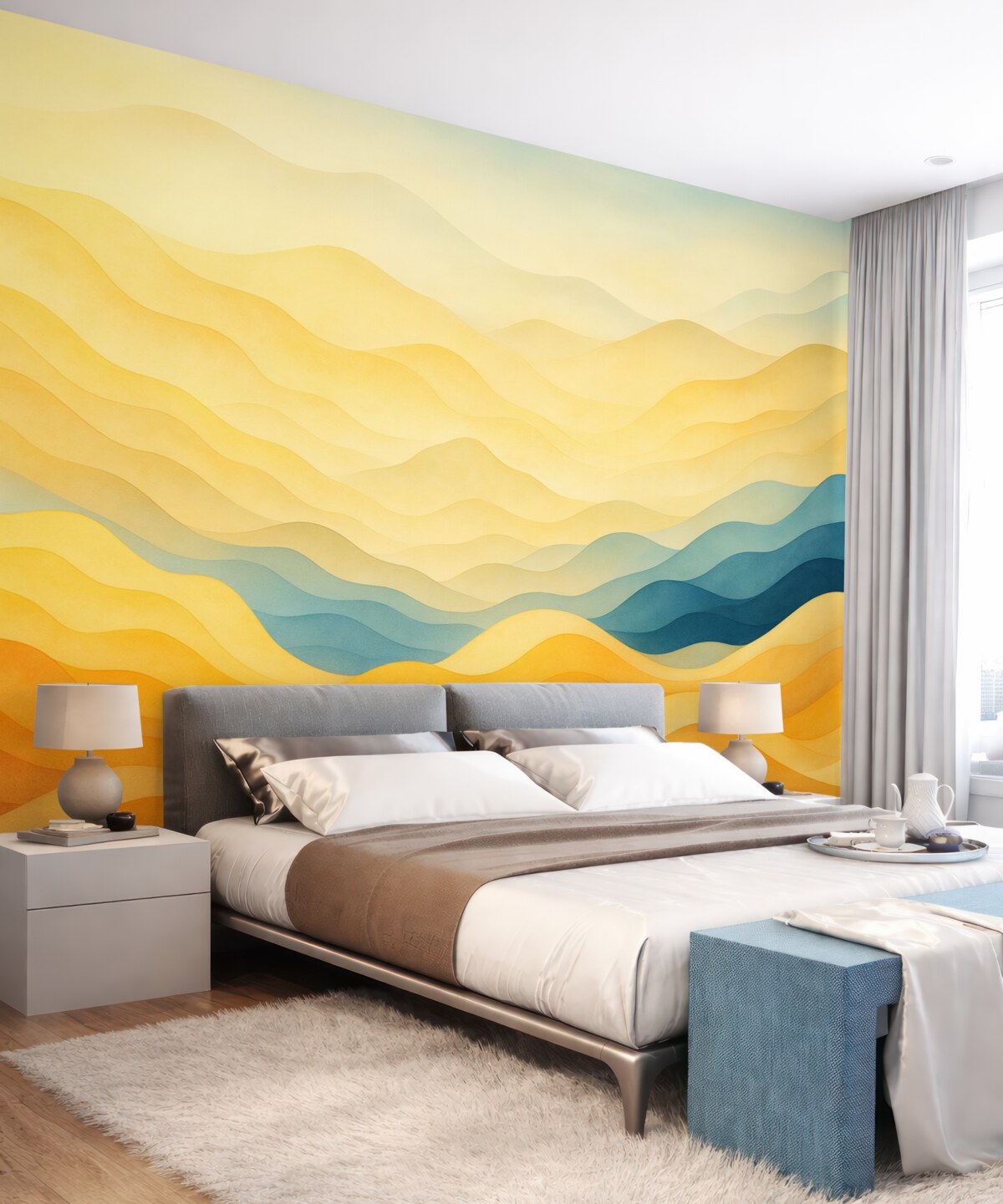 Fototapeta Fale wodne malarskie.