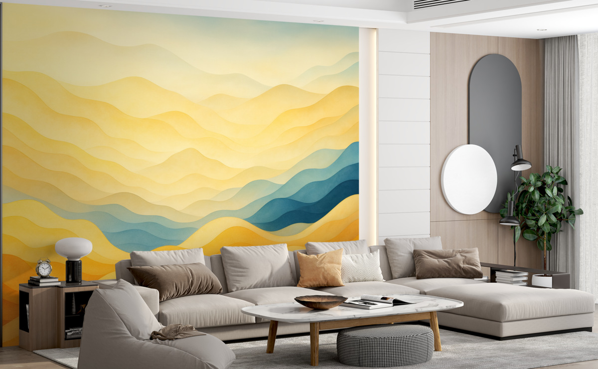 Fototapeta Fale wodne malarskie.