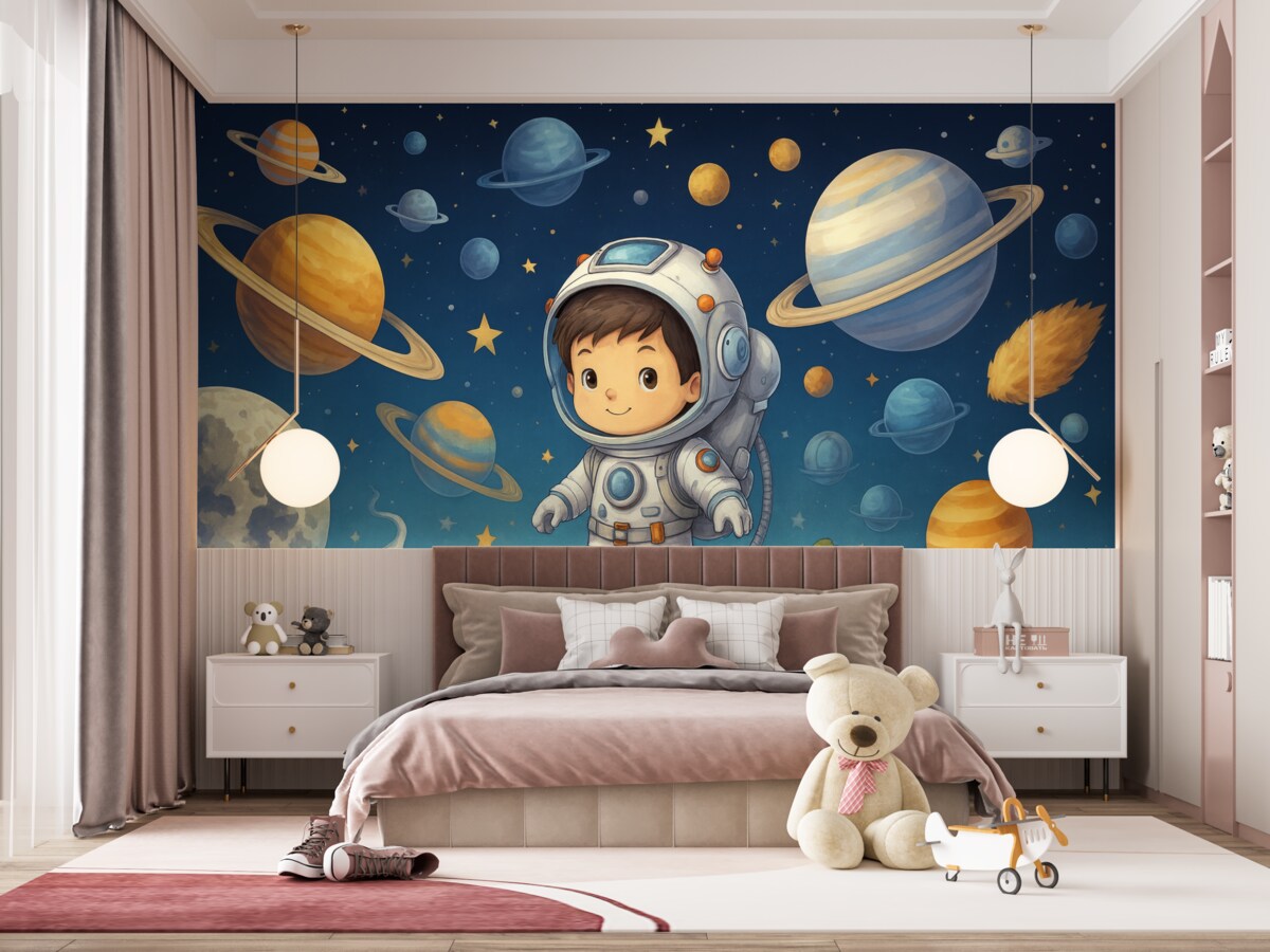 Fototapeta Mały kosmonauta.