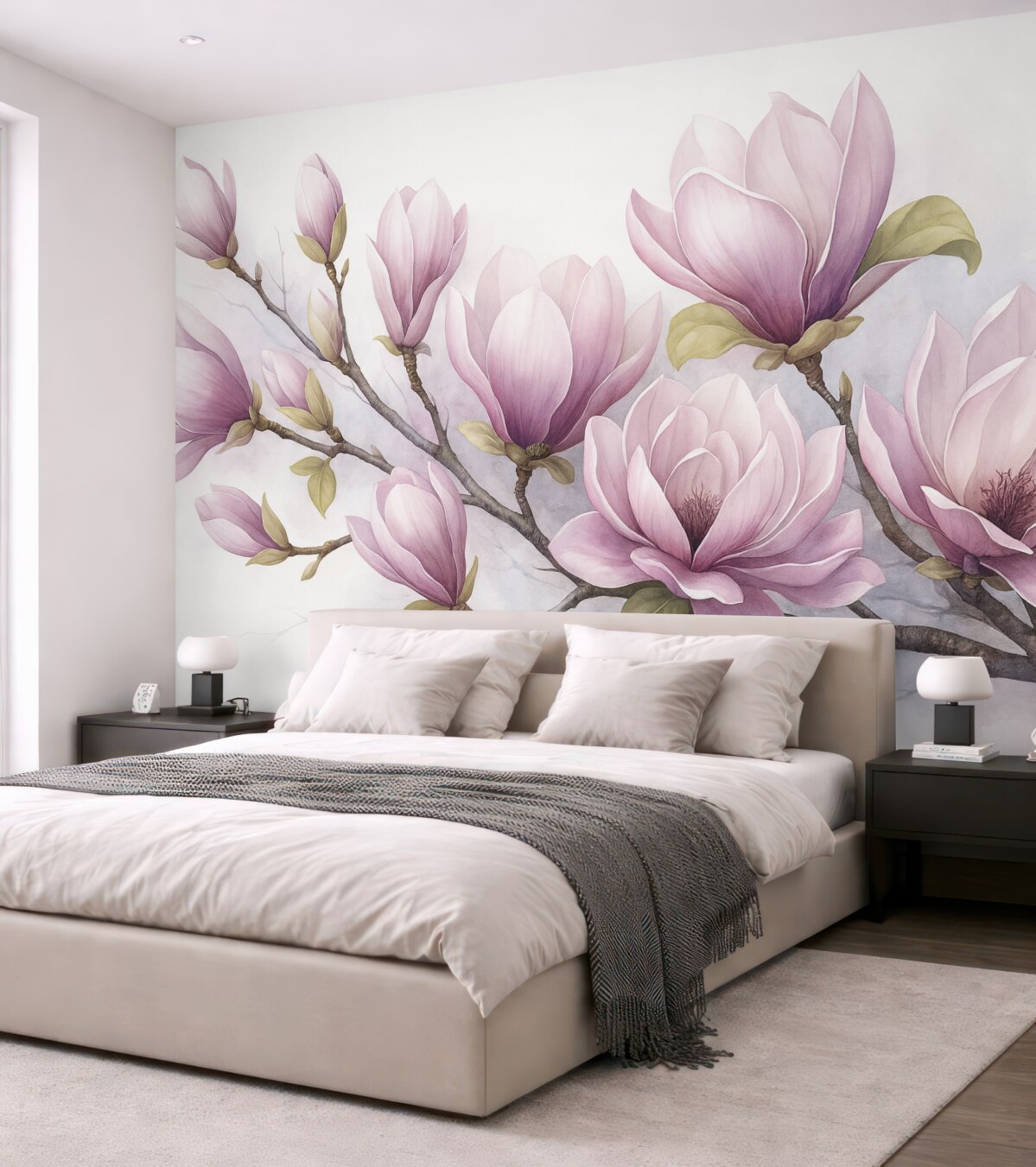 Fototapeta Wielka gałązka magnolii.