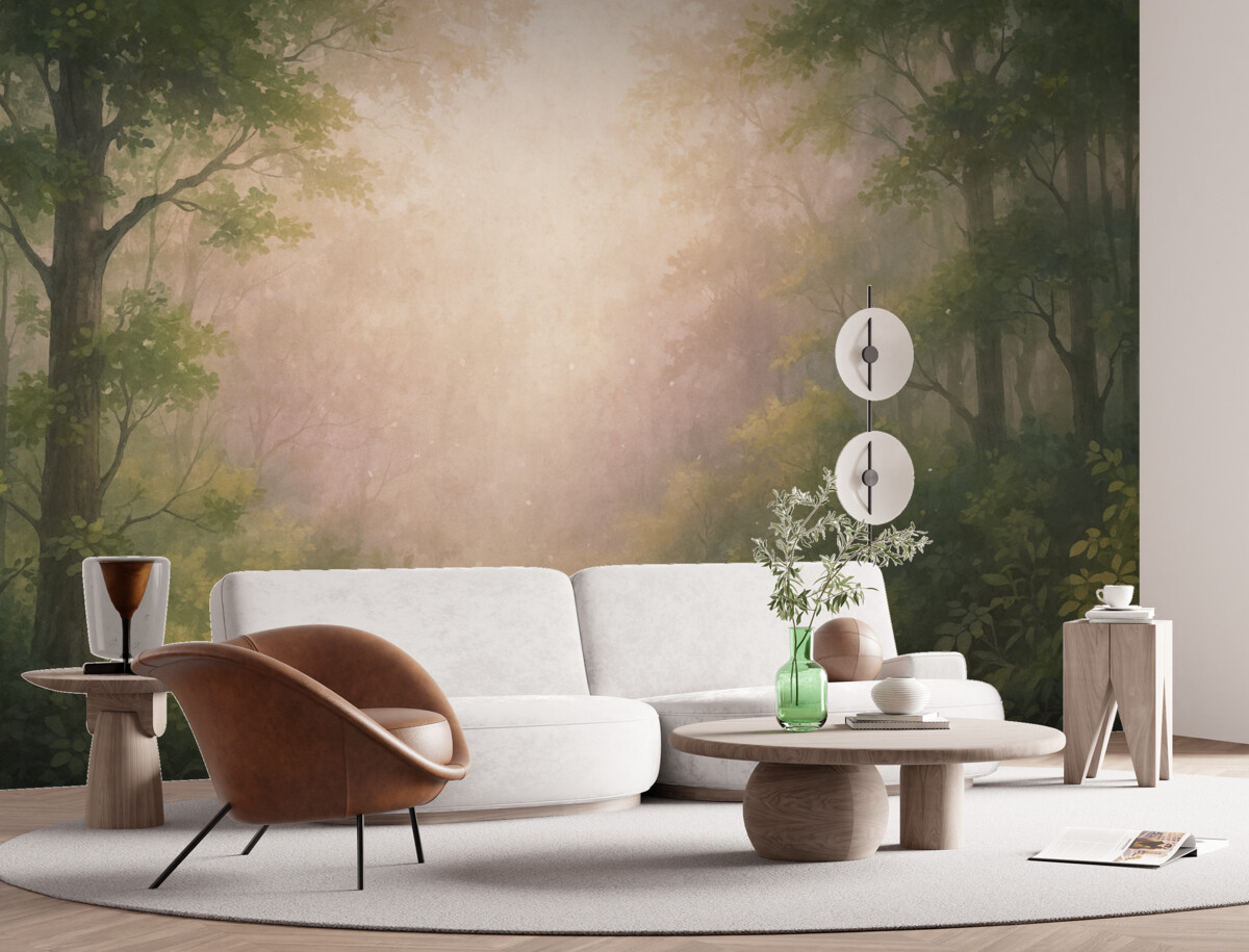 Fototapeta Zaczarowany las, sepia.