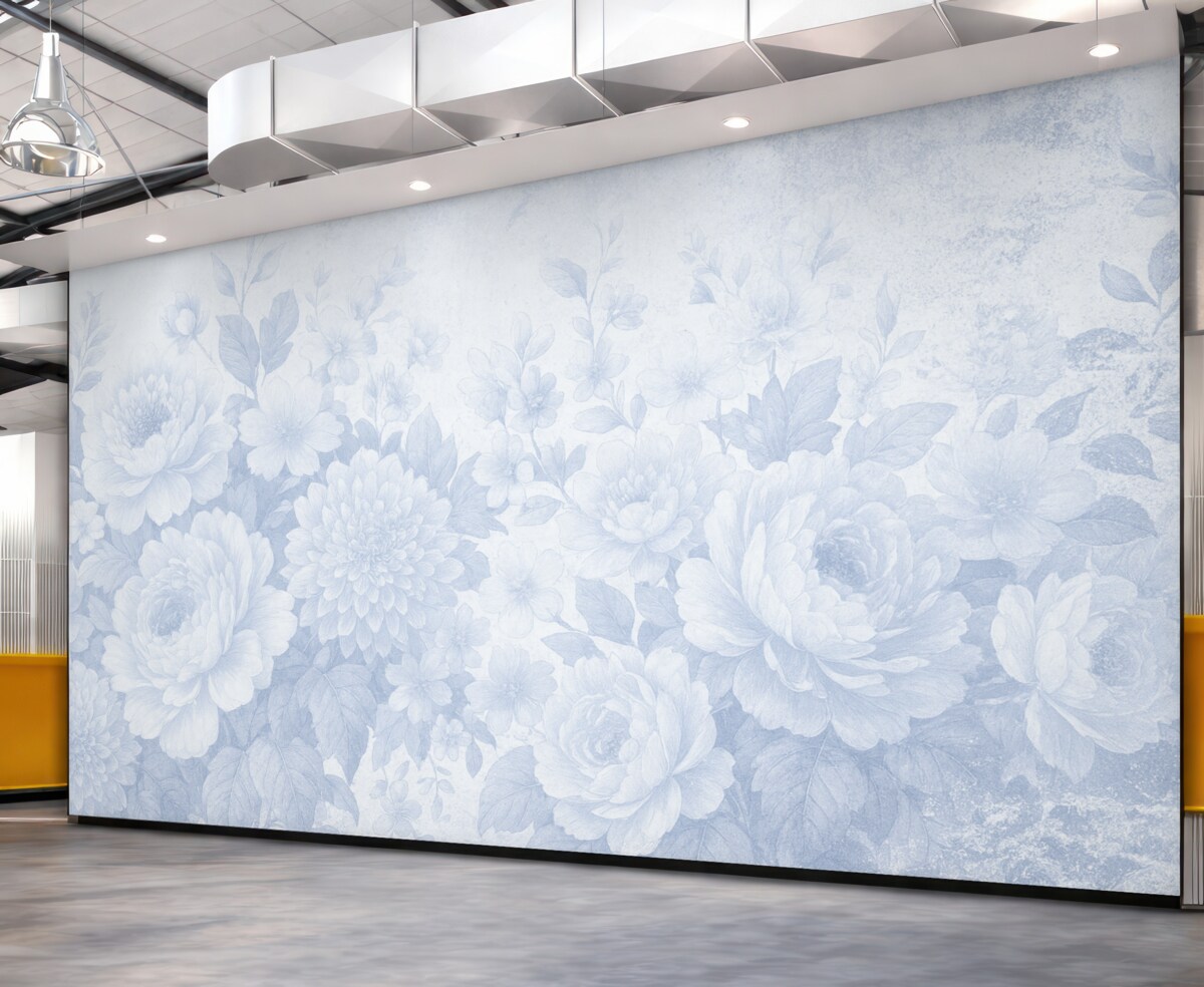 Fototapeta Subtelne, jednolitych barw kwiaty w stylu retro.