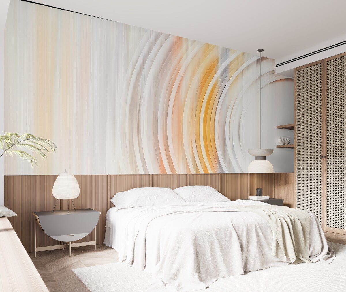 Fototapeta Abstrakcyjne pierścienie zawirowane.