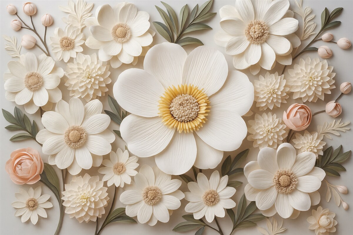 Fototapeta kompozycja florystyczna 3D