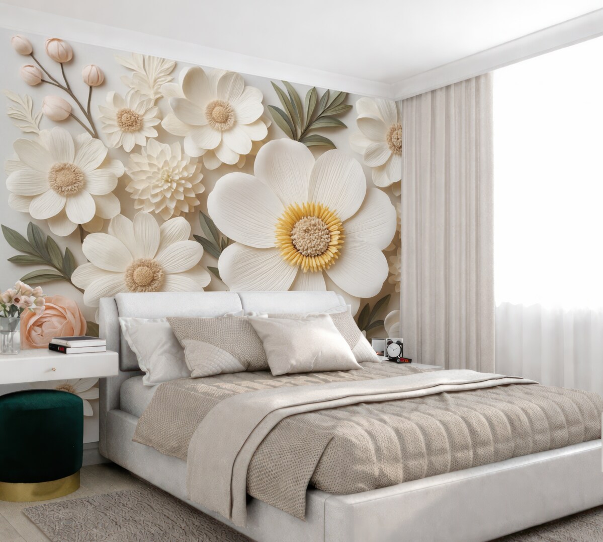 Fototapeta kompozycja florystyczna 3D