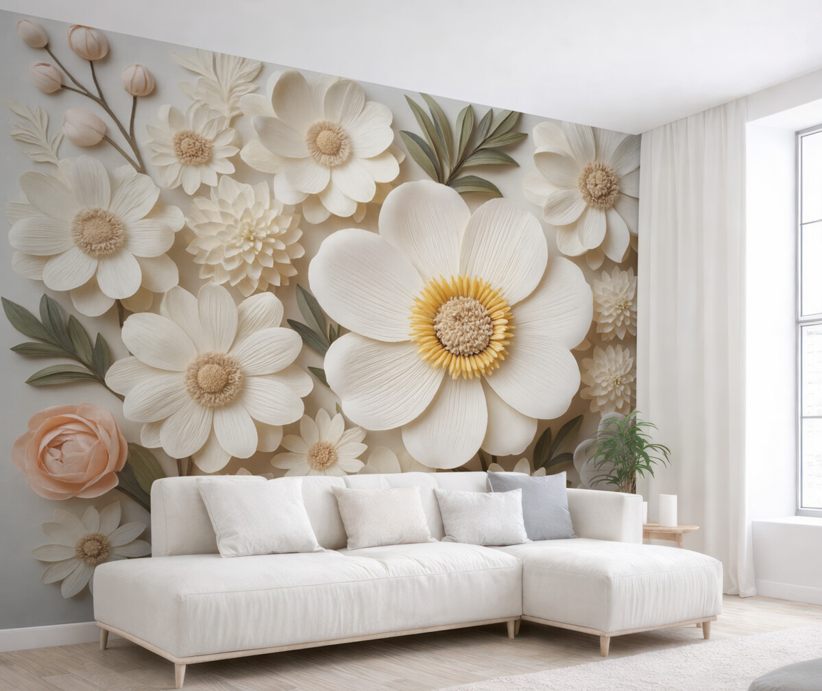 Fototapeta kompozycja florystyczna 3D