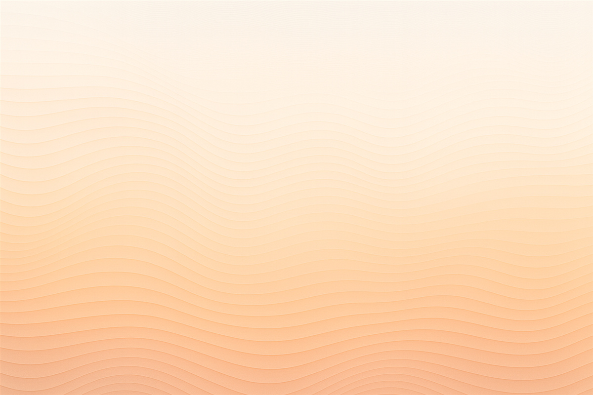 Fototapeta Pomarańczowy oraz biały gradient w falującym stylu.