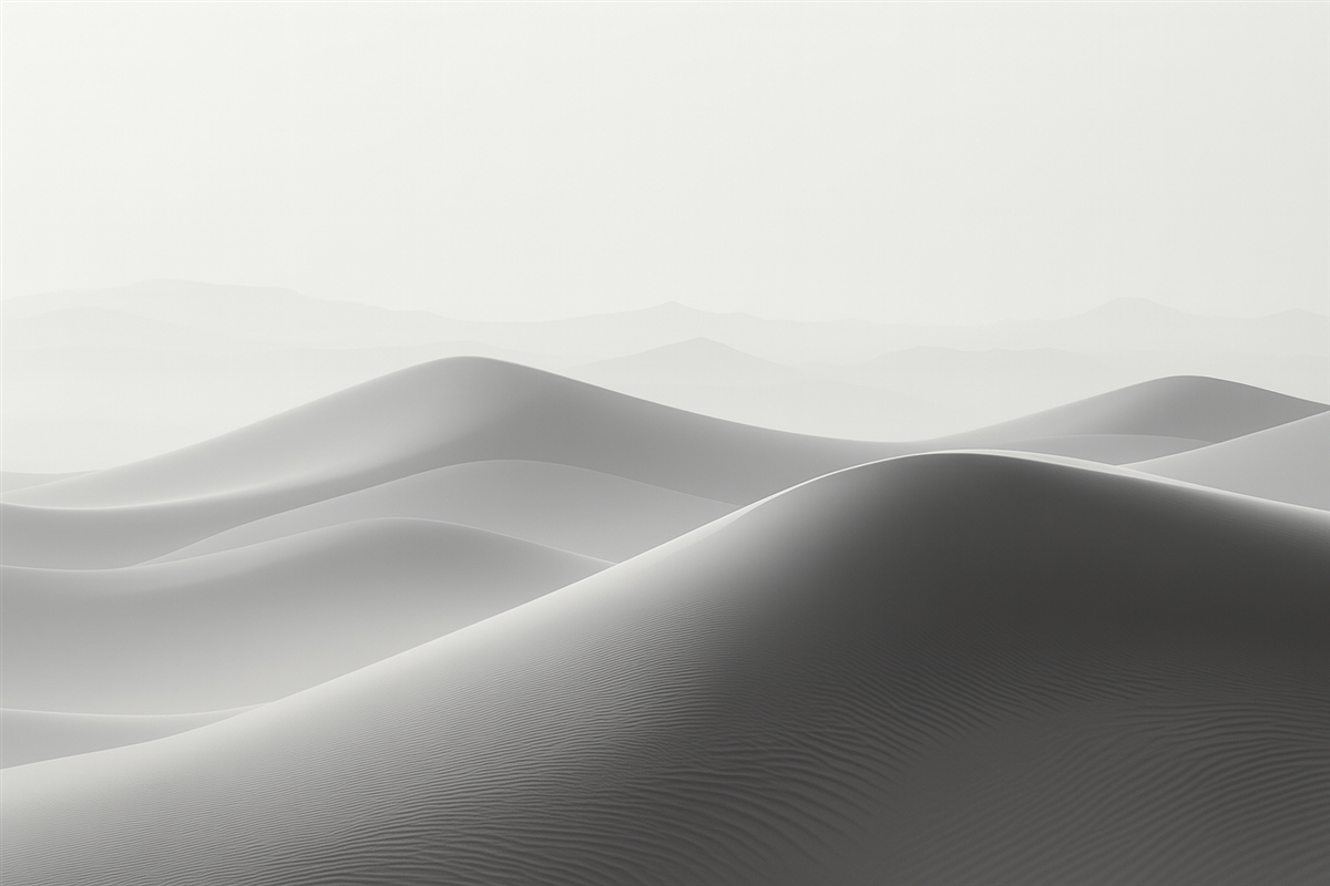 Fototapeta Góry w odcieniach czerni i bieli.